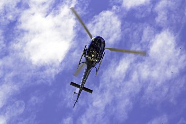 Bir Rio de janeiro, kafa uçan helikopter