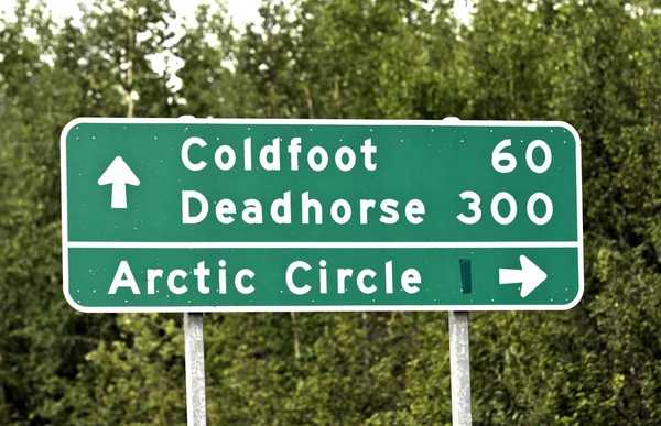 Alaska-Straßenschild — Stockfoto