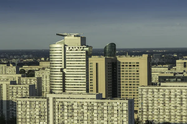 Centro de Varsóvia vista aérea — Fotografia de Stock