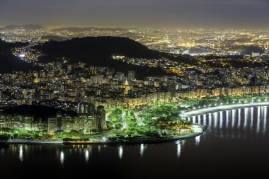 Rio de janeiro bölgesindeki gece