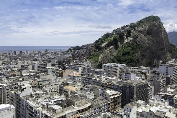 Copacabana plajında havadan görünümü — Stok fotoğraf