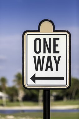 bir tek yönlü yol işaret görüntüsünü