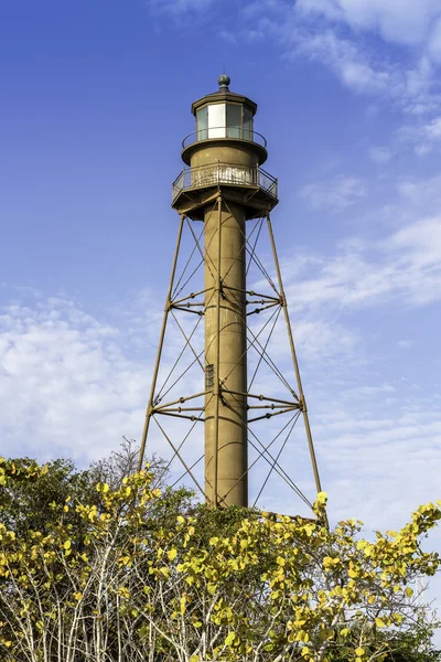 Zabytkowej latarni sanibel island na Florydzie — Zdjęcie stockowe