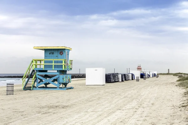 Lifeguard tower in South Beach, Miami — Zdjęcie stockowe