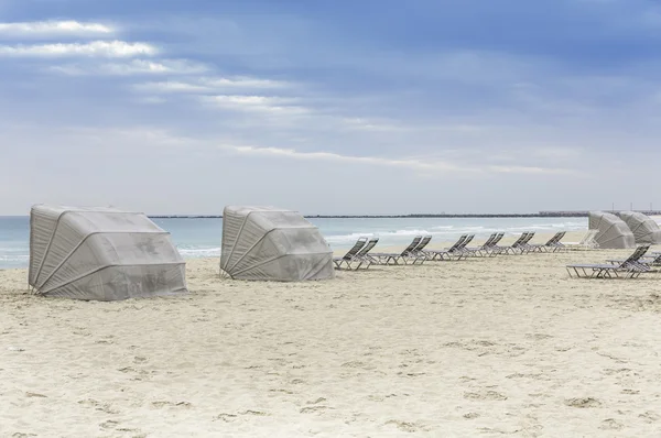 Chaises longues South Beach, Miami — Photo