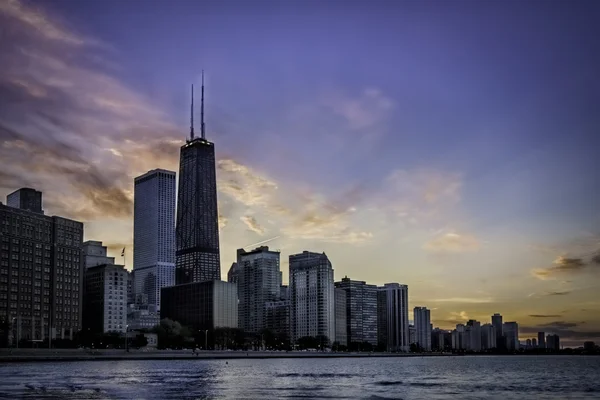 Centrum panoramę chicago — Zdjęcie stockowe