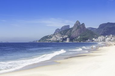 Ipanema Plajı sabahları rio de janeiro