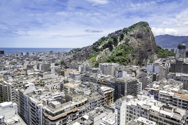 Vista aérea da Praia de Copacaban, no Rio de Janeiro — Fotografia de Stock