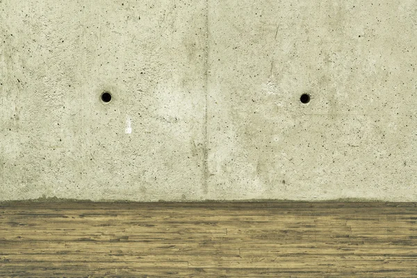 Concrete crack wall and brown floor — Stock Photo, Image