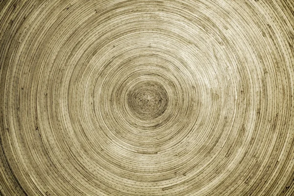 Placa redonda de bambu — Fotografia de Stock