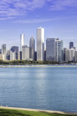 Chicago downtown içinde sonbahar sahne