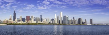 Downtown chicago sabah panoramik