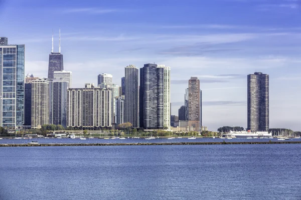 芝加哥市中心的视图 — 图库照片