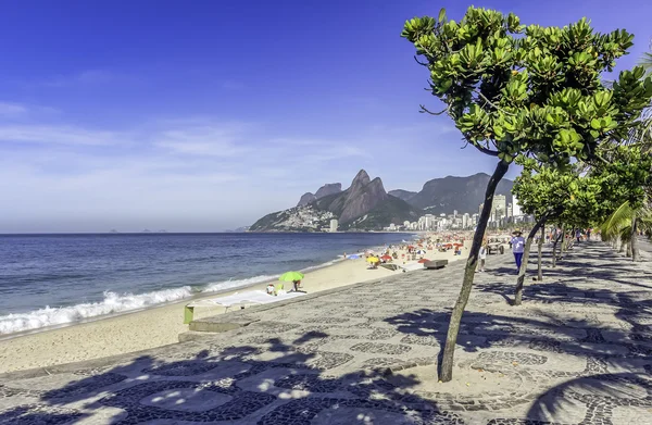 Пляж Ипанема в Рио-де-Жанейро — стоковое фото