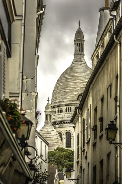 La Basílica del Sagrado Corazón en Montmartre — Foto de Stock