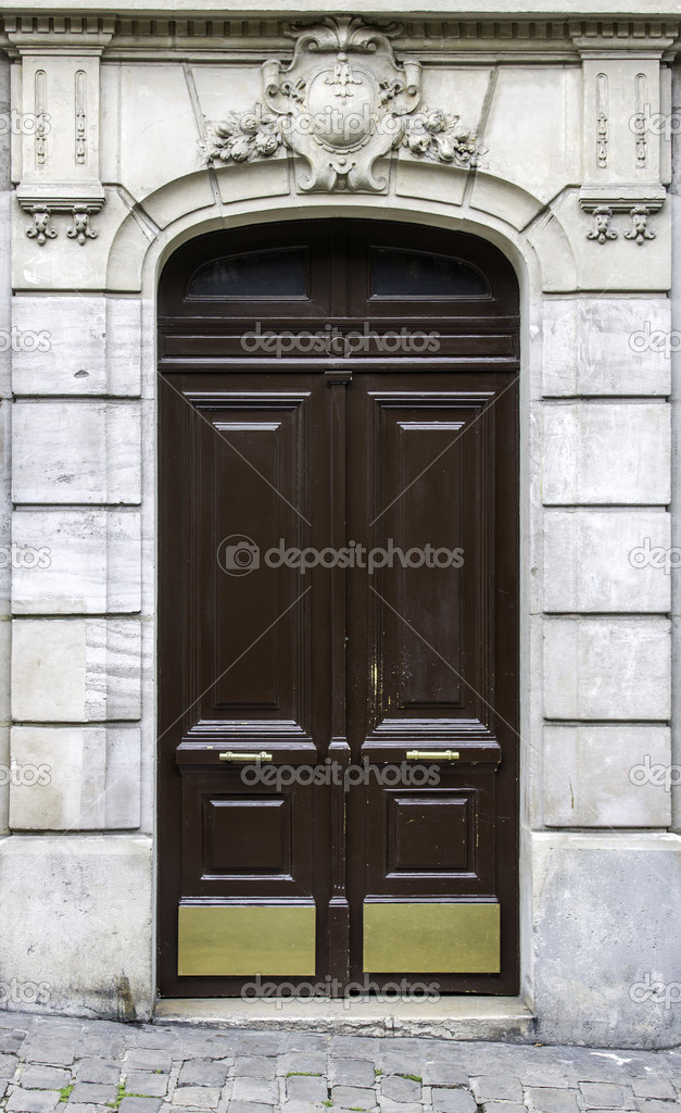 Old wood entry door - Paris, France