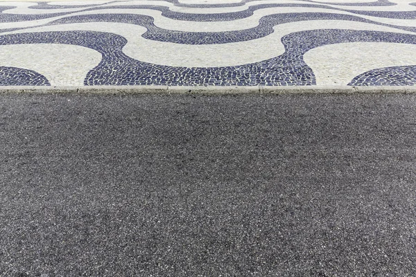 Copacabana Beach mosaico no Rio de Janeiro, Brasil — Fotografia de Stock