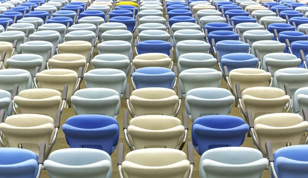 Stadium plastic seats — Stock Photo, Image