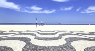 Copacabana Plajı mozaik rio de Janeiro, Brezilya