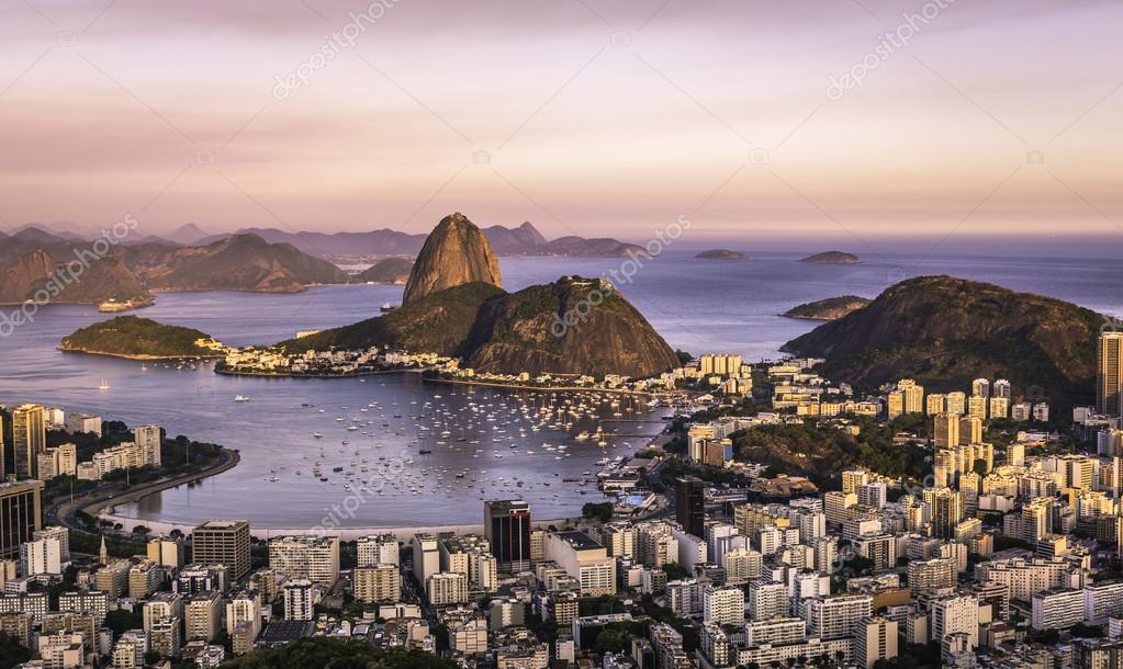 Sunset Over Rio De Janeiro Brazil Stock Photo By C Marchello74