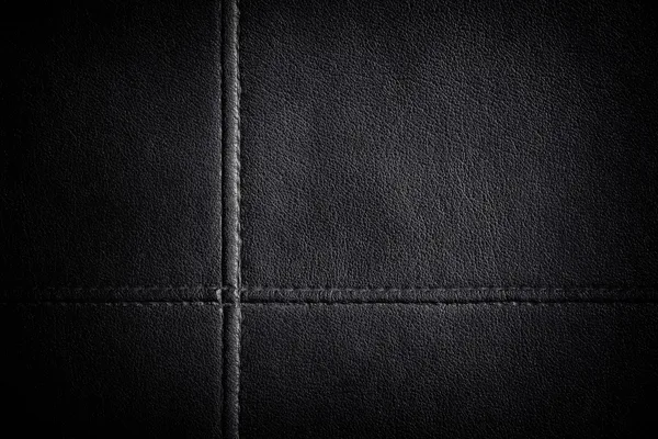 Leder genaaid texture — Stockfoto