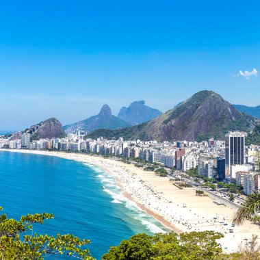 CopacabanaPlajı rio de janeiro havadan görünümü