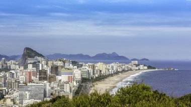 Bir Rio de janeiro beach panorama, Brezilya