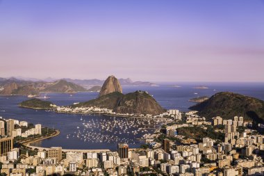 rio de janeiro üzerinden günbatımı
