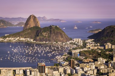 rio de janeiro üzerinden günbatımı