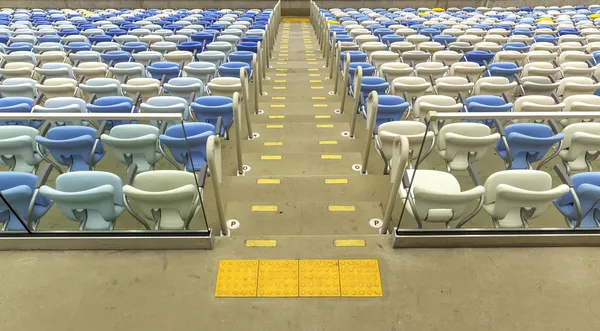 Adgang til tom sektor på Maracana fodboldstadion i Rio de Janeiro, Brasilien - Stock-foto