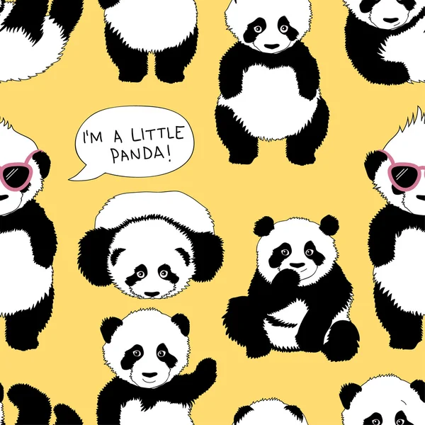 Já jsem malá panda — Stockový vektor