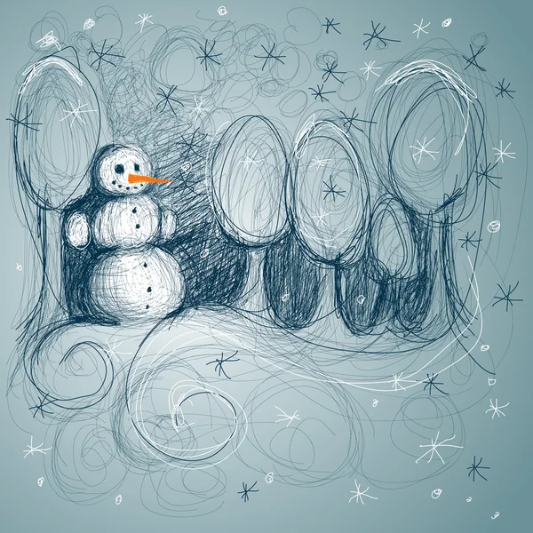 Snowman / — Stock Vector