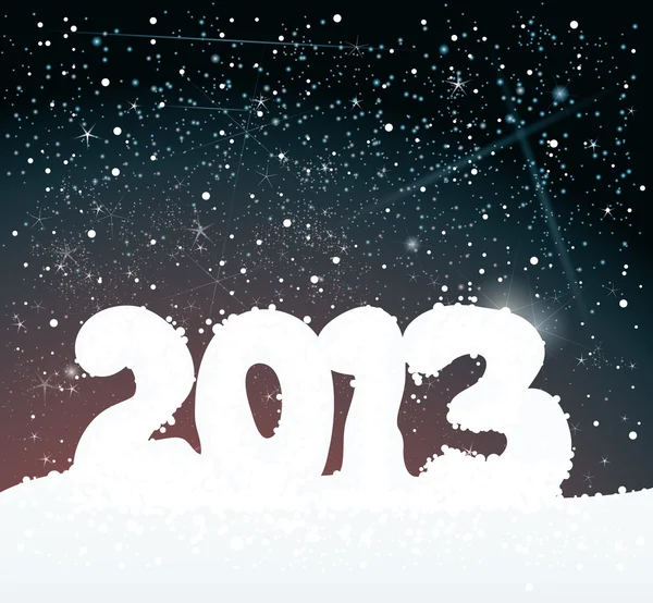 Bonne année 2013 carte — Image vectorielle