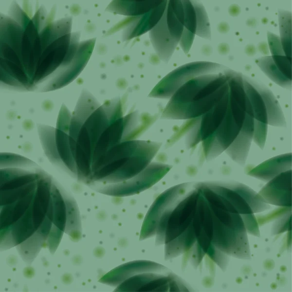 Abstracte emerald bloemen — Stockvector