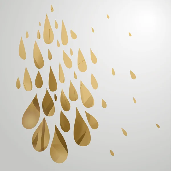 Altın yağmur — Stok Vektör
