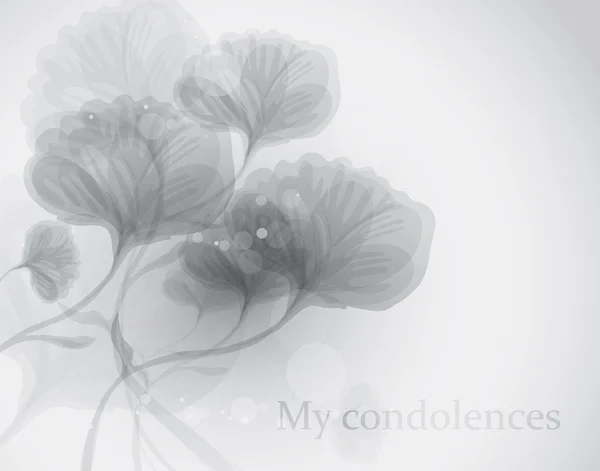 Mis condolencias. — Vector de stock