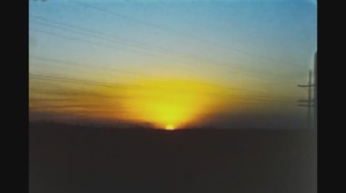 CALIFORNIA, ABD Haziran 1957: 50 'lerde gün batımı manzarası