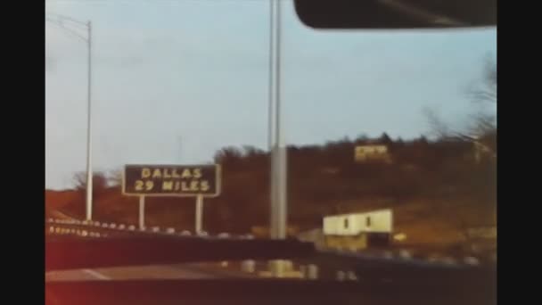 Dallas Usa June 1957 Подорож Американському Шосе — стокове відео