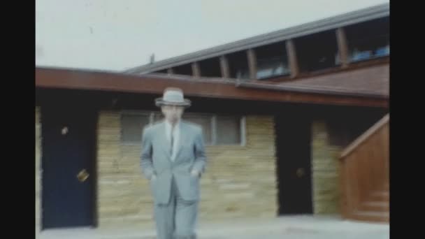 California Usa Junio 1957 Lujosa Arquitectura Casas Los Años — Vídeo de stock