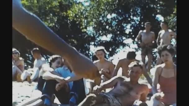 Neue Orleans Vereinigte Staaten Juni 1956 Die Menschen Urlauben See — Stockvideo