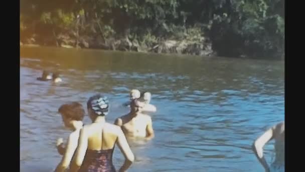 Neue Orleans Vereinigte Staaten Juni 1956 Die Menschen Urlauben See — Stockvideo