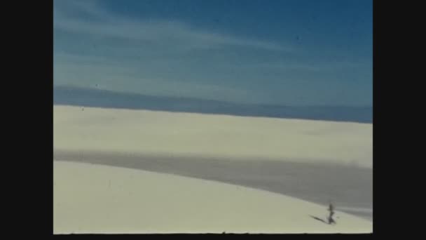 Nowość Mexico Stany Zjednoczone Marzec 1959 Park Narodowy White Sands — Wideo stockowe