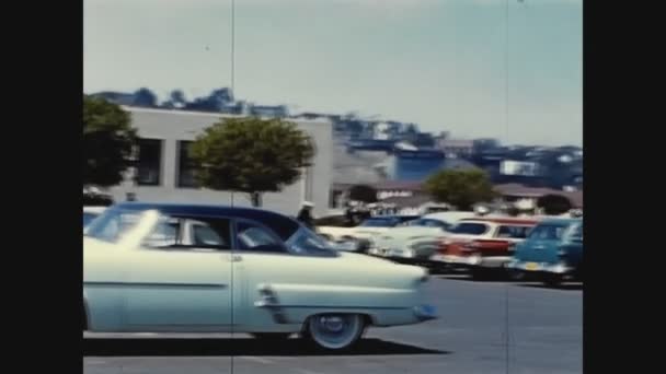 アメリカ合衆国サンディエゴ1959年3月 50代のサンディエゴ ストリート ビュー — ストック動画