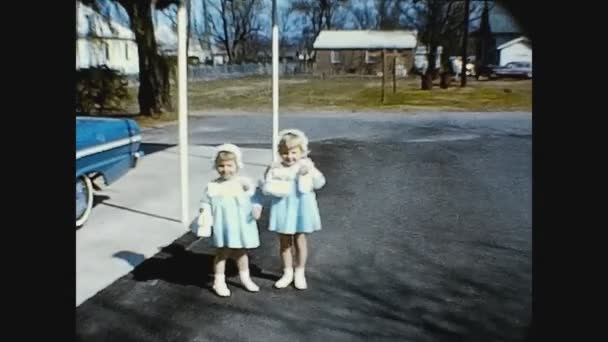 Dallas Stany Zjednoczone Marzec 1964 Bliźniaki Wspomnień Rodzinnych Latach Tych — Wideo stockowe