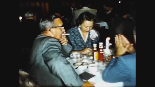 Dallas Spojené Státy Listopad 1958 Slavnostní Večeře Letech — Stock video