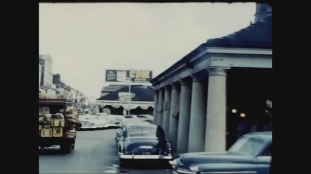 New Orleans Rli 1951 Lerde New Orleans Sokak Manzarası — Stok video