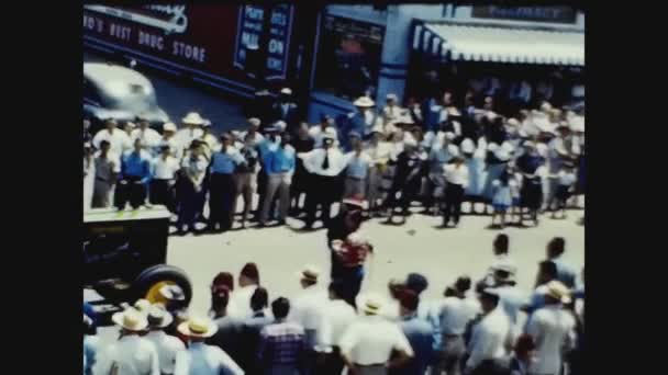 Nieuwe Orleans Verenigd Stated 1951 Parade Voor Amerikaanse Stad Jaren — Stockvideo