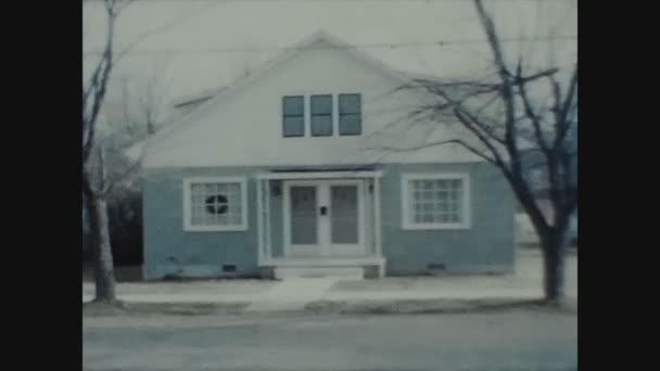Hazi Ran 1954 Lerdeki Tipik Amerikan Evi — Stok video