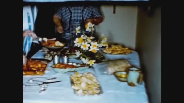 Dallas Estados Unidos Abril 1961 Almuerzo Casa Los Años — Vídeo de stock