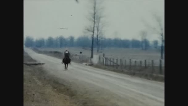 Dallas Verenigde Staten April 1961 Amerikaans Boerderijpaard Jaren — Stockvideo